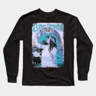 Art Nouveau - Bitter Oriental Alphonse Mucha Vintage Long Sleeve T-Shirt